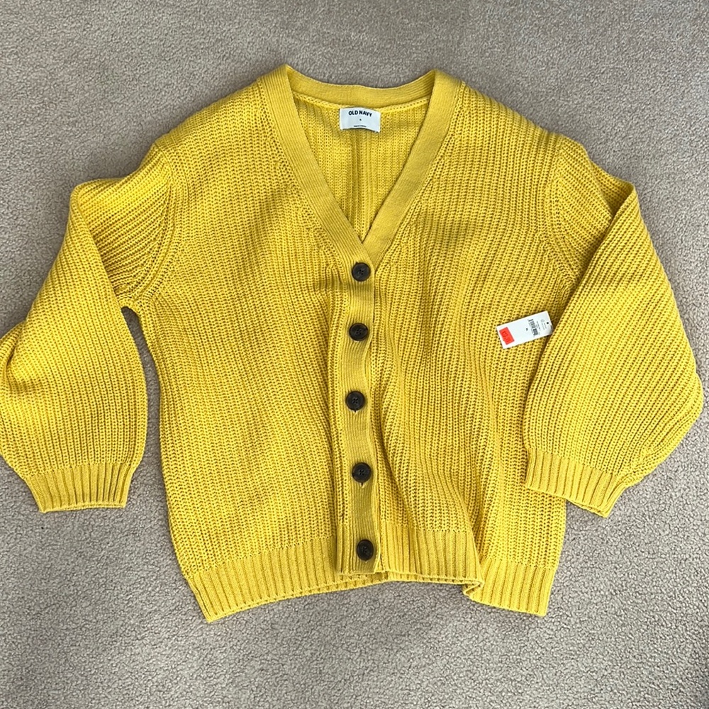 NWT yellow cardigan